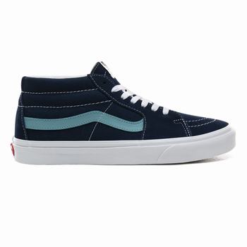 Vans Retro Sport Sk8-Mid - Miesten Korkeavartiset tennarit - Sininen